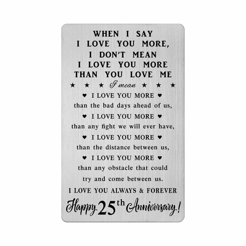 1964 25th Anniversary Card Gifts Couple, 25th 25 Year Anniversary Romantic